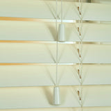 50mm Elementi Wood Venetian Blind Gloss Creme