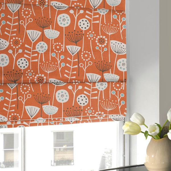 Bergen Roman Blind Burnt Orange