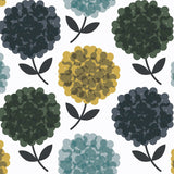 Orla Kiely - Hydrangea Roller Blind Jade
