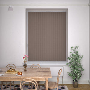 Kensington Plain Vertical Blind Havana