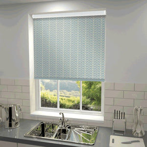 Orla Kiely - Linear Stem Blackout Roller Blind Duckegg