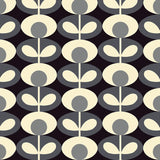 Orla Kiely - Oval Flower Roller Blind Cool Grey