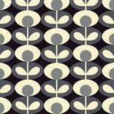 Orla Kiely - Oval Flower Roller Blind Cool Grey