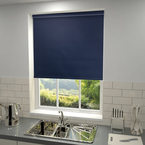 Plain Blackout PVC Roller Blind Marine