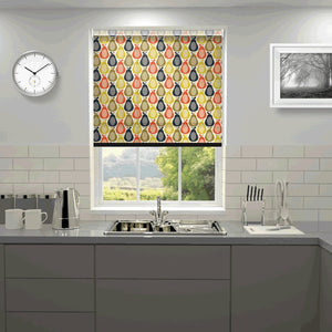 Orla Kiely - Scribble Pear Roller Blind Multi