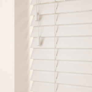 35mm Primary Wood Venetian Blinds Snow