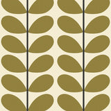Orla Kiely - Two Colour Stem Blackout Roller Blind Olive