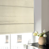 Heavy Weave Roman Blind Ivory
