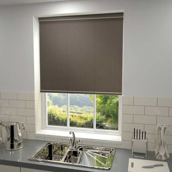 Kensington Plain Roller Blind Havana