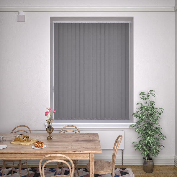 Kensington Plain Vertical Blind Flint