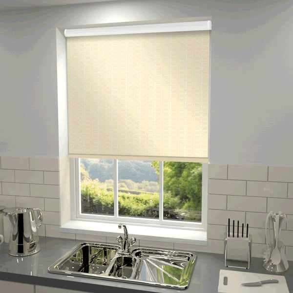 Orla Kiely - Linear Stem Blackout Roller Blind Cream