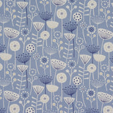 Bergen Roman Blind Blue