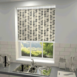Orla Kiely - Multi Stem Blackout Roller Blind Warm Grey