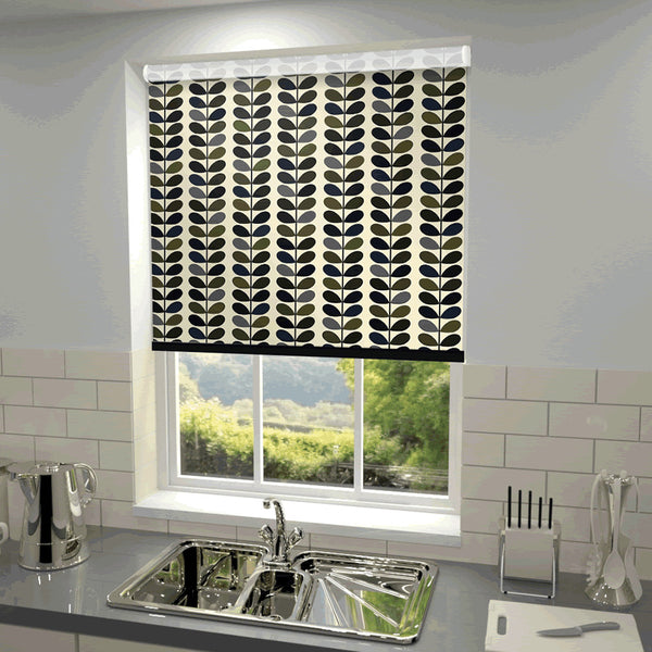 Orla Kiely - Multi Stem Blackout Roller Blind Moss
