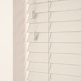35mm Primary Wood Venetian Blinds Old White