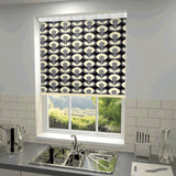 Orla Kiely - Oval Flower Blackout Roller Blind Cool Grey