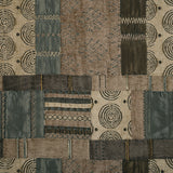 Patchwork Roman Blind Tan