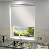 Plain Blackout PVC Roller Blind Cream
