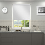 Plain Blackout PVC Roller Blind White