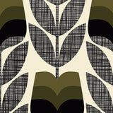 Orla Kiely - Rosebud Blackout Roller Blind Moss