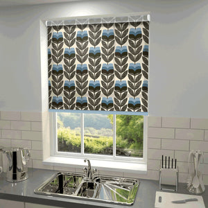 Orla Kiely - Rosebud Roller Blind Powder Blue