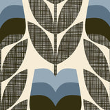 Orla Kiely - Rosebud Blackout Roller Blind Powder Blue