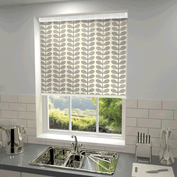 Orla Kiely - Scribble Stem Blackout Roller Blind Grey