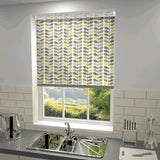 Orla Kiely - Scribble Stem Roller Blind Seagrass and Duckegg
