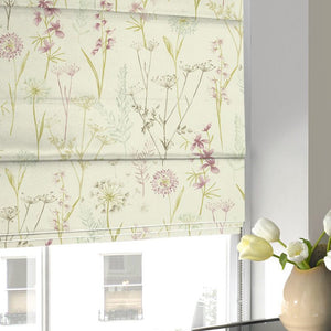 Wild Flower Roman Blind Heather
